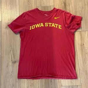 Nike Iowa State Red T Shirt Men’s Large Swoosh